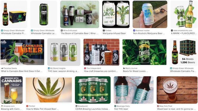 some cannabis beer